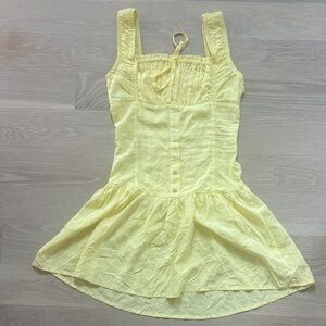 Frankie's Bikinis Light Yellow Sundress